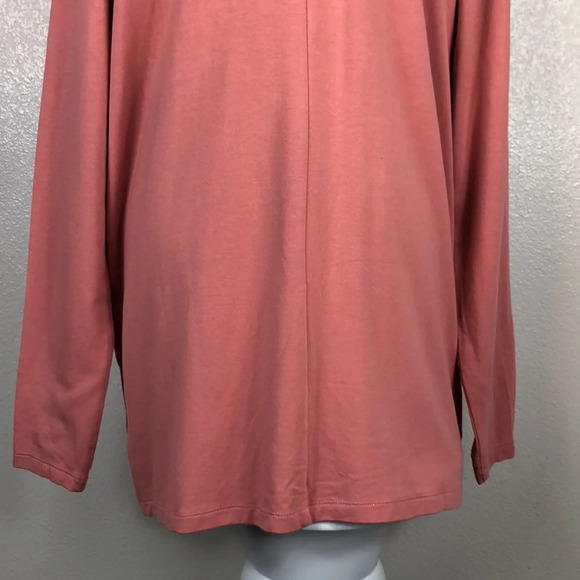 zūda Wrap Size Medium Rose Z-Knit Drape Snaps Thumbholes Athleisure Top - Picture 9 of 15